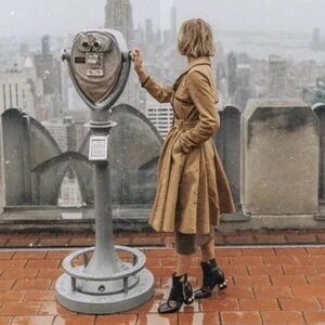 Anthropologie Camel Trench Coat